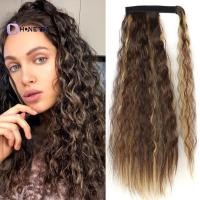 ราคา Honeyby Wrap On Synthetic Long Ponytail Hairpiece Corn Wavy Curly Clip In Brown สําหรับผู้หญิง Homing Event ใช้ Nice (53967210350)