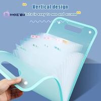 ราคา Honeyby 13 Poet แฟ้มโฟลเดอร์แบบพกพา A4 ขนาดตัวอักษร Macaron สี Accordian เอกสาร Organizer ห้องเรียน Office Home Storage Nice (50717230276)