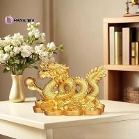 ราคา Honeyby มงคลเรซิ่นเครื่องประดับมังกรทองดึงดูดความมั่งคั่งและโชคลาภเลียนแบบบรอนซ์ตกแต่งสําหรับห้องนั่งเล่นสํานักงานตู้ไวน์งานฝีมือฮวงจุ้ยเครื่องประดับบ้าน (49917230464)