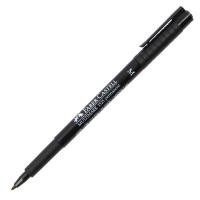 ราคา FABER CASTELL ปากกาเขียนแผ่นใสลบไม่ได้ สีดำ ขนาด 1 มม M (20825107740)