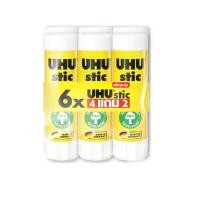 ราคา UHU กาวแท่ง สีขาว 40 กรัม แพ็ค6แท่ง (17320321067)