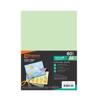 ราคา ELEPHANT กระดาษการ์ดสี สีเขียว A4 80 แกรม 100 แผ่น แพ็ค (24584754603)