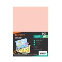 ราคา ELEPHANT กระดาษการ์ดสี สีชมพู A4 80 แกรม 100 แผ่น แพ็ค (28607876843)