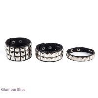 ราคา ที่ไม่ซ้ํากัน Rivet Stud กว้าง Cuff Punk Gothic Ro Unisex กําไลข้อมือสร้อยข้อมือผู้ชายเครื่องประดับ (51216141118)