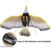 ราคา 1 ชิ้น Luminous Bird Repellent แขวน Eagle พร้อมเพลง Flying Bird Scarer Garden (51112729524)