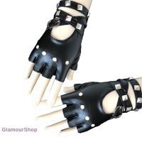 ราคา ถุงมือหนังครึ่งนิ้วสตรี Punk Rivets เข็มขัดถุงมือปาร์ตี้ฮาโลวีน Punk (46116165030)