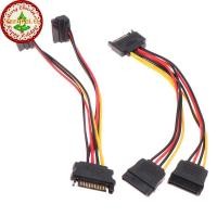 ราคา FENGFEI 1PC 20 ซม Sata สายไฟสําหรับ HDD SSD ฮาร์ดดิสก์ SATA Power Y Splitter สาย 15 พินชายคู่ 15 พินหญิงสาย TH (57167254432)