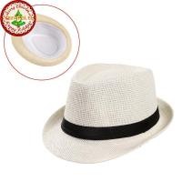 ราคา FENGFEI หมวก Unisex ผู้ชายผู้หญิง Fedora Trilby หมวกปีกกว้างหมวกฟางชายหาดดวงอาทิตย์สุภาพบุรุษ Adlut TH (45016333748)