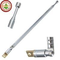 ราคา FENGFEI เปลี่ยน 60 ซม เสาอากาศ FM วิทยุแบบพกพา 6 ส่วนเสาอากาศทีวี Telescopic หมุนได้เสาอากาศสําหรับวิทยุทีวี TH (49667285419)