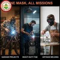 ราคา FENGFEI พลังงานแสงอาทิตย์ Auto Darkening หมวกกันน็อคเชื่อม Anti Glare Eye Protection สําหรับสถานที่ก่อสร้างเชื่อมงาน TH (47867274715)
