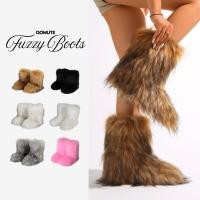 ราคา QOMUTE รุ่น Fuzzy boots บูทขนเฟอร์ กันหนาว ลุยหิมะ บุด้านในหนา อุ่น นุ่ม (40554060980)