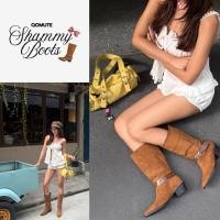 ราคา QOMUTE รุ่น Shammy Boots รองเท้าบูทความยาวกลาง หนังกลับเทียม ดีไซน์คลาสสิก ใส่สบาย (26491526928)