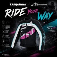 ราคา Alpinestars เสื้อแจ็คเก็ต รุ่น Idles Jacket สี BLACK OFF WHITE PURPLE (29194973627)