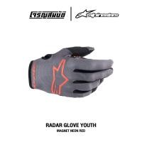 ราคา Alpinestars ถุงมือวิบากสำหรับเด็ก รุ่น YOUTH KIDS RADAR GLOVES สี MAGNET NEON RED (25825688236)