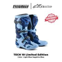 ราคา Alpinestars รองเท้าวิบาก บูท รุ่น TECH 10 Limited Edition สี Light Blue Sapphire Blue (26685260611)