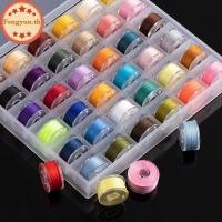 ราคา FENGYUN เย็บ Bobbins ชุดกล่องจักรเย็บผ้า Bobbin ด้ายหลากสี Spool เครื่อง Spools เย็บอุปกรณ์เสริม TH (50317393897)