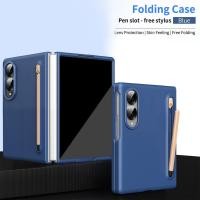 ราคา SAMSUNG สําหรับ ซัมซุง กาแลคซี Z พับ8 เรือธงเคสโทรศัพท์แบบพับได้พร้อมสไตลัส ช่องเสียบปากกาแบบบูรณาการ และการออกแบบที่ยกสําหรับก (56565014693)
