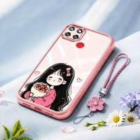 ราคา VRQR สําหรับ Oppo Realme C12 C15 C25S C25 C30S C30 Narzo 20 30A 50A Narzo 50i Prime สาวหวานใสกันกระแทกเคสโทรศัพท์พร้อมเชือกดอกไม้ (52810981627)