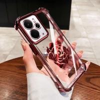 ราคา VRQR สําหรับOppo Realme 14T 14X 5G Realme 14 Pro Plus 5G Realme 14 Pro 5Gแฟชั่นผีเสื้อและRoseโปร่งใสโทรศัพท์ป้องกันกรณี (46257172300)