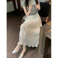 ราคา มาใหม่ กระโปรงพลีทสีทึบสไตล์เกาหลีกระโปรงยาวฤดูร้อนสไตล์อารมณ์อ่อนโยนเข้ากันทั้งหมด (44282031527)