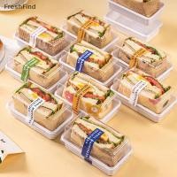 ราคา 10 50 ชิ้นแซนวิช Paaging กล่องครึ่งชิ้นแซนวิช Burger Paaging กรณีเบเกอรี่ปิคนิคกล่องอาหารกลางวันทิ้งพลาสติกกล่องอาหารกลางวัน (48663614149)