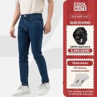 ราคา GIVEAWAY Basic Mens Jeans ทรงเข้ารูป ทนทาน พื้นเรียบ กางเกง Coolmate ใส่ทํางาน ออกงาน เดินไปรอบๆ (51510696371)