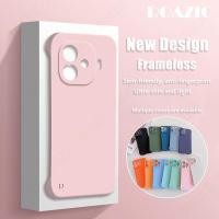 ราคา บาง Slim Frameless เคสโทรศัพท์สําหรับ iQOO Z9 5G Z9 Turbo Z9 Turbo Z9 Turbo Plus ปลอก Simple Hard PC สีลูกกวาดป้องกันปกหลัง SWBK01 (24180703464)