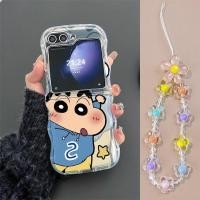 ราคา เหมาะสม samsung ZFLIP6 SAMSUNG ZFLIP5 ZFLIP4 และ ZFLIP3 เคสโทรศัพท์พับลายคลื่น HLBLZD13 (52307793358)