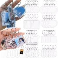 ราคา พวงกุญแจกรอบรูปใส กรอบรูปว่างเปล่าใส ใส่ภาพพวงกุญแจภาพอะคริลิคใส โลหะผสมอะคริลิพวงกุญแจเปล่า ผู้ถือภาพทําเองของขวัญจี้ (26980384757)