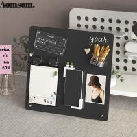 ราคา AOMSOM กระดานแม่เหล็ก Bulletin ป้ายเหล็กโลหะกระดานแม่เหล็ก DIY ยืนภาพแสดงหมายเหตุสําหรับ Office Home (45614641964)