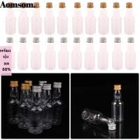 ราคา AOMSOM 5 ชิ้นชุดขวดเหล้าขนาดเล็ก ขวดเครื่องดื่ม Party Supplies ขวดพลาสติก Silver Gold Caps 60ml ขวดยิงขนาดเล็ก (52917687653)