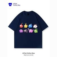 ราคา Pikmin Pikmin 4 x Space Werewolf Killing เกม Merchandise เสื้อยืดแขนสั้นนักเรียนผู้ชายผู้หญิงหลวม (54914295987)