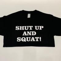 ราคา Shut Up Squat Leg เสื้อยืด Shut Up และ Squat Yebat Levi Bebe ฟิตเนสหลวมขนาดยุโรปแขนสั้น (42482346954)