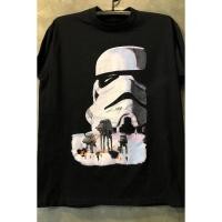 ราคา Star Wars Star Wars Joint Short Sleeved American Retro oversize Street Texture ผู้ชายผู้หญิงเสื้อยืดลําลอง (40082678487)