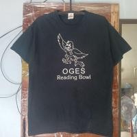 ราคา เสื้อยืดมือสอง Gildan Ultra Cotton สีดำ ลาย OGES Reading Bowl ไซส์ L สภาพดี (48617683117)