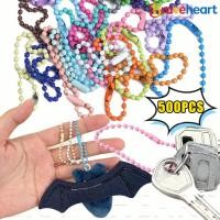 ราคา 24ชม เรือออก 500ชิ้น12เซนติเมตรที่มีสีสันบอลลูกปัดโซ่ที่มีเชื่อมต่อ ทําเอง แท็กมือพวงกุญแจจี้สร้อยข้อมือเครื่องประดับทําหัตถกรรมอุปกรณ์ ซูเปอร์เก (42733557193)