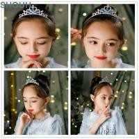 ราคา SHOUH ที่คาดผมมงกุฎเจ้าหญิง ยางรัดผมเครื่องประดับผม Rhinestone Tiara อุปกรณ์วันเกิดมงกุฎคริสตัลโลหะผสม (57867540556)