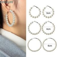 ราคา SHOUH Drop Dangle Ear Stud วงกลมใหญ่เครื่องประดับหมั้นทรงกลม (57517229877)