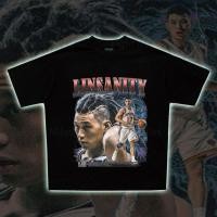 ราคา NBA Lin Shuhao อเมริกันวินเทจ Hip Hop บาสเกตบอลพิมพ์รอบคอฤดูร้อนผ้าฝ้ายแท้เสื้อยืดแขนสั้น (28495240755)