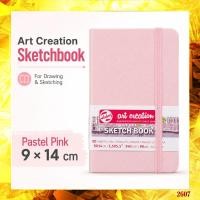 ราคา Royal Talens Art Creation Sketchbook Pastel Pink 9 14cm 140gsm 80 Sheets T9314 011M (55651285485)
