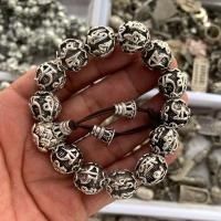 ราคา โบราณโบราณทิเบตสร้อยข้อมือเงินหกตัวอักษรมนต์ทิเบตเงินลูกปัดสร้อยข้อมือย้อนยุคสไตล์ชาติพันธุ์ (46467767429)
