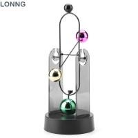 ราคา LONNG Kinetic Art ตกแต่ง แกว่งอัตโนมัติอิเล็กทรอนิกส์ Perpetual Motion โต๊ะของเล่น Perpetual Motion Design โต๊ะขนาด Motion Swinging Art Craft Office Art (57366757446)