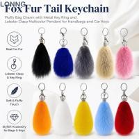 ราคา LONNG Fur Tail Key แหวน Fluffy Texture Fur Fur Tail พวงกุญแจ ของขวัญ Multicolor Lobster Clasp หางรูปร่างพวงกุญแจขนสัตว์จี้กระเป๋าถือตกแต่ง (56567298383)
