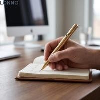 ราคา LONNG Bolt Action Pen ใช้งานร่วมกับ Parker เติมคลิปโลหะปากกาทองเหลือง โครงสร้างโลหะแข็ง Retractable Bolt กลไกทองเหลืองธุรกิจ Thing Daily Note ถ่ายภาพ (55717757934)