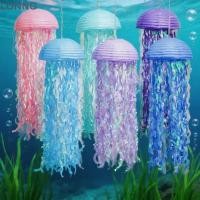 ราคา LONNG โคมไฟแมงกะพรุนแขวน ฟิล์มเรืองแสงรูปร่างกึ่งวงกลมโคมไฟกระดาษแมงกะพรุน แขวนสายรุ้งสไตล์แมงกะพรุนพรรคตกแต่งธีมมหาสมุทรปาร์ตี้ (50066283721)