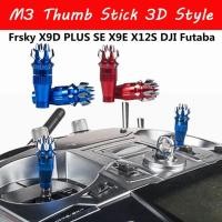ราคา โลหะผสม M3 M4 3D Stick Ends สําหรับ Frsky X9D X7 FlySky I6S I6 I6X จัมเปอร์ T16 RadioMaster JR เครื่องส่งสัญญาณ (54413214357)