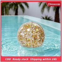 ราคา ChicAcces ลูกบอลชายหาดเป่าลมลูกบอลชายหาดน้ําหนักเบา16 24นิ้วพองGlitter Beach Ballกับ Confetti Sequins รั่วฤดูร้อนสระว่ายน้ําปาร์ตี้ชายหาดของเล่นสําหรับเด็กผู้ใหญ่ (55716777837)