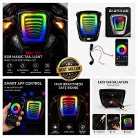 ราคา ฝาครอบโลโก้แต่ง Honda Giorno ไฟ RGB ควบคุมผ่านบลูทูธบนโทรศัพท์มือถือเปลี่ยนสีไฟได้ (54167343827)