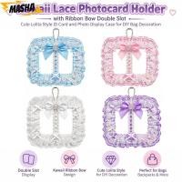 ราคา ซองใส่บัตรลูกไม้ ริบบิ้นโบว์คู่สล็อตตุ๊กตาที่ใส่บัตรภาพ สไตล์โลลิต้าน่ารักผู้ถือบัตรภาพกระเป๋าอุปกรณ์ (55967908798)