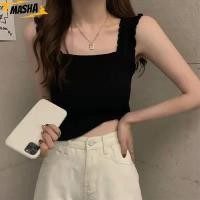 ราคา เสื้อกล้ามฤดูร้อน เสื้อสายเดี่ยวถักแบบบาง เสื้อตัวในลําลองเสื้อคอเหลี่ยมชุดชั้นในเสื้อเข้ารูปสําหรับผู้หญิง (54316712339)